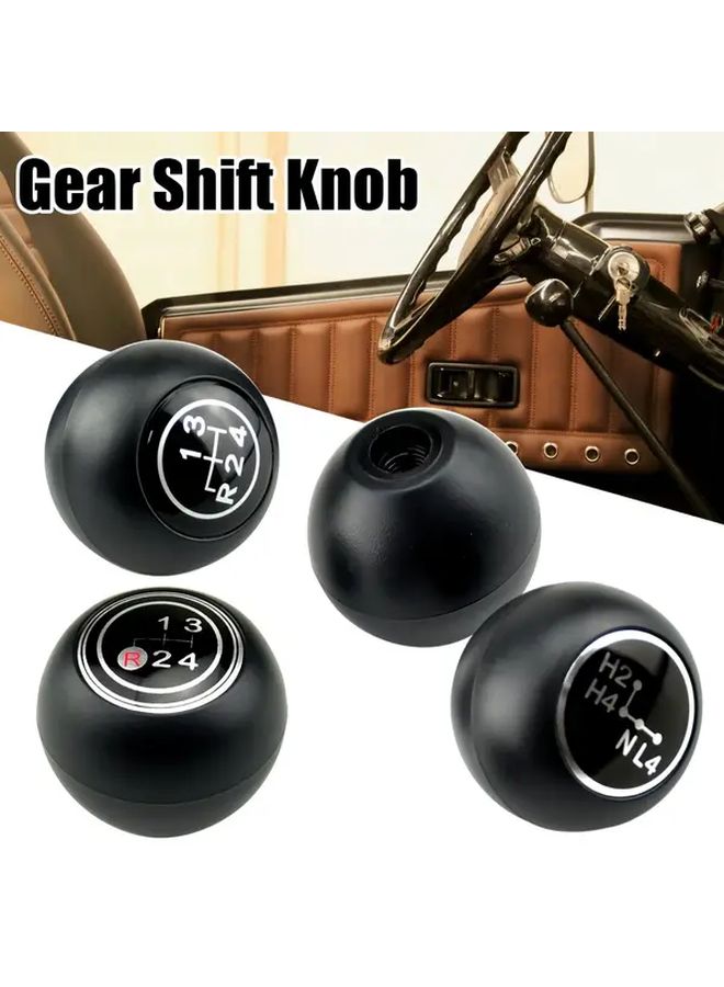 4 Speed Manual Gear Shift Knob H4 For Toyota Land Cruiser 40 Series FJ40 FJ43 FJ45 BJ40 BJ45 HJ47 1969 1984 Ergonomic Black Car Interior Upgrade Part With Clear Gear Indicators Durable Vehicle Control Accessory Smooth Finish - Image 3