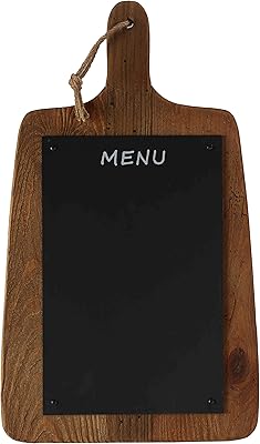 Bare Decor Flint Decorative Menu Board, Metal on Solid Wood - Image 1