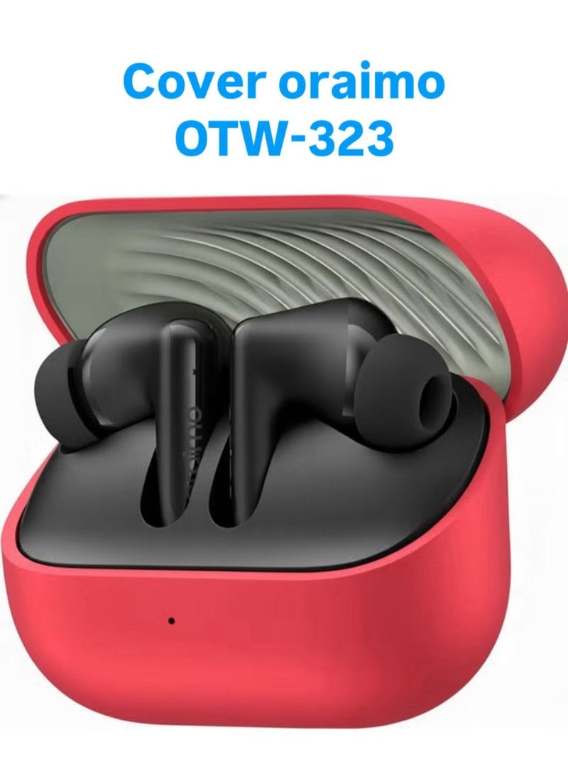 Silicone case for Oraimo Space Buds Neo OTW-323 headphones - red - Image 1