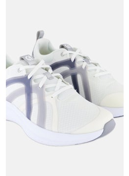 COLE HAAN Women Medium Zg City x Trainer Lace Up Shoes Cream/Grey  - Image 3