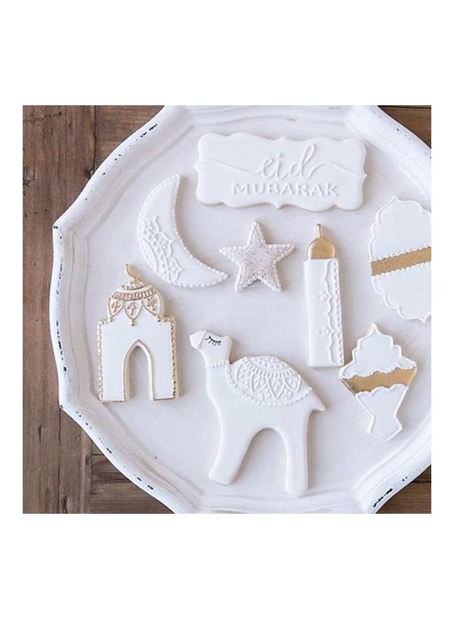 NIBEMINENT 7-Piece Cookie Mold Pink - Image 3