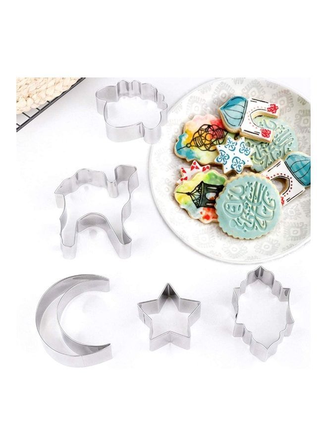 NIBEMINENT 7-Piece Cookie Mold Pink - Image 4