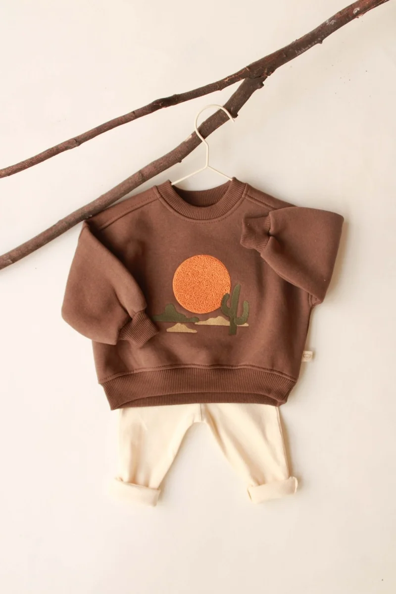 Ohlala Koala Mountain Embroidered Baby Bottom Top Set