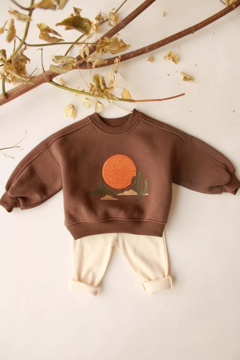 Ohlala Koala Mountain Embroidered Baby Bottom Top Set