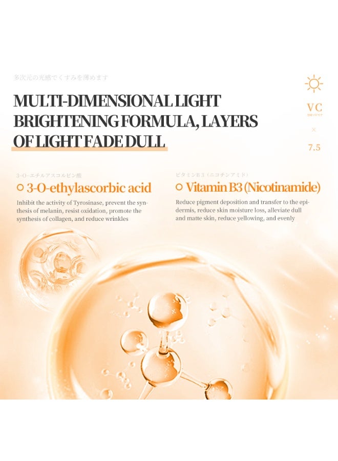 Dr. Lucel عبوتان من سيروم حمض الأسكوربيك L لتفتيح البشرة بتركيز 7.5% | يثبط إنتاج الميلانين، ويحسن بهتان البشرة، ويفتح لونها. 105 مل × 2 - Image 5