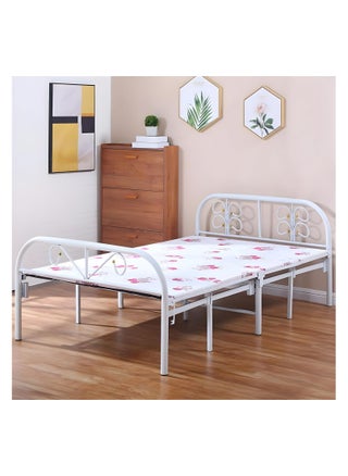 Foldable and adjustable single bed, heavy duty, with a metal steel bed frame and settings without tools, size 90 * 190cm - pzsku/ZD90DECD3970330DEAD07Z/45/1746866226/04e86abf-9168-4608-99c7-30478a3464ac