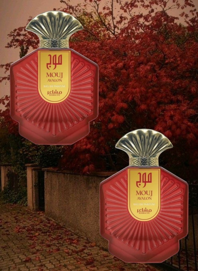 مشاعر 2 قطع عطر موج 100مل - Image 1
