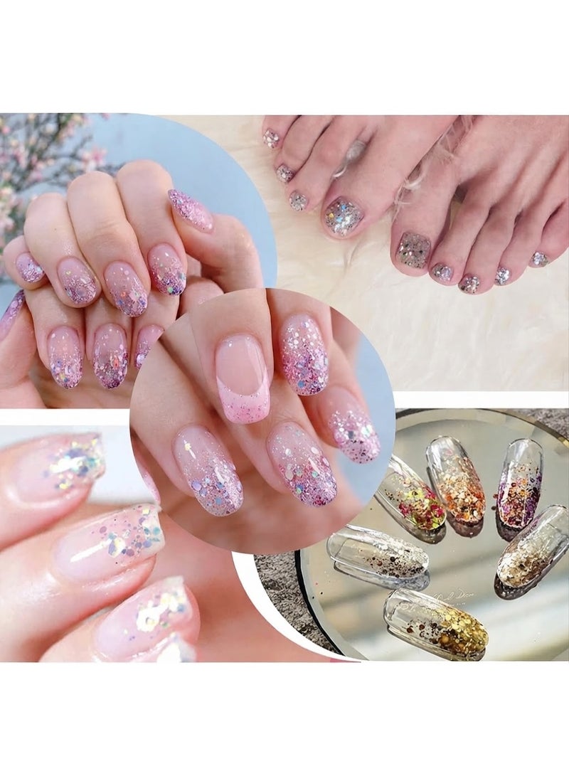 A professional, distinctive 12-color glitter set, versatile for use on the face, body, and nails. - Image 4