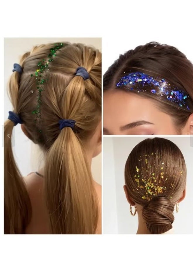 A professional, distinctive 12-color glitter set, versatile for use on the face, body, and nails. - Image 2