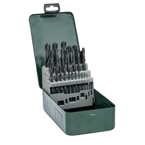 Bosch Professional 25-Piece HSS-R Metal Drill Bit Set | Ø1–13 mm | Precision Drilling in Iron, Steel & Plastic | Rugged Metal Case | Long-Lasting HSS Quality | Suitable for All Power Tool Brands - Image 1