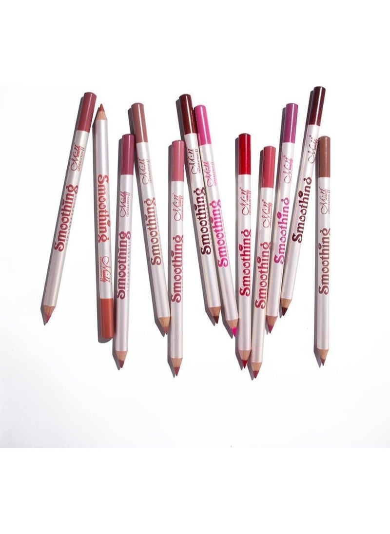 Mn Set Of 12 Lip Liner Pencils  Long Lasting  - Image 1