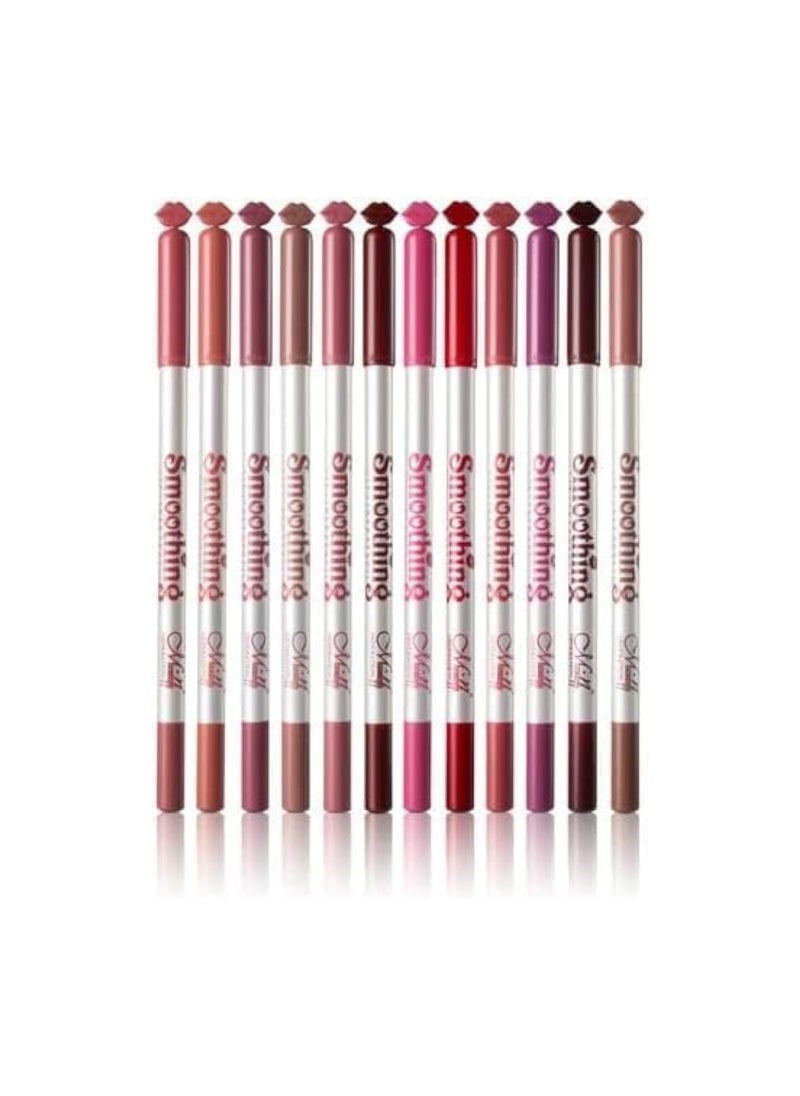 Mn Set Of 12 Lip Liner Pencils  Long Lasting  - Image 4