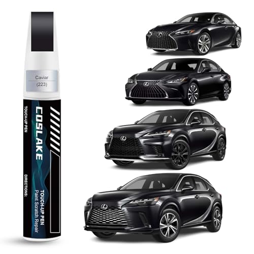 COSLAKE Car Touch Up PaintCaviar223 for Lexus Car Paint Scratch Repair Kit Quick Easy Solution to Repair 2 in 1 Scratch Remover Pen with ColorMatched - Image 1