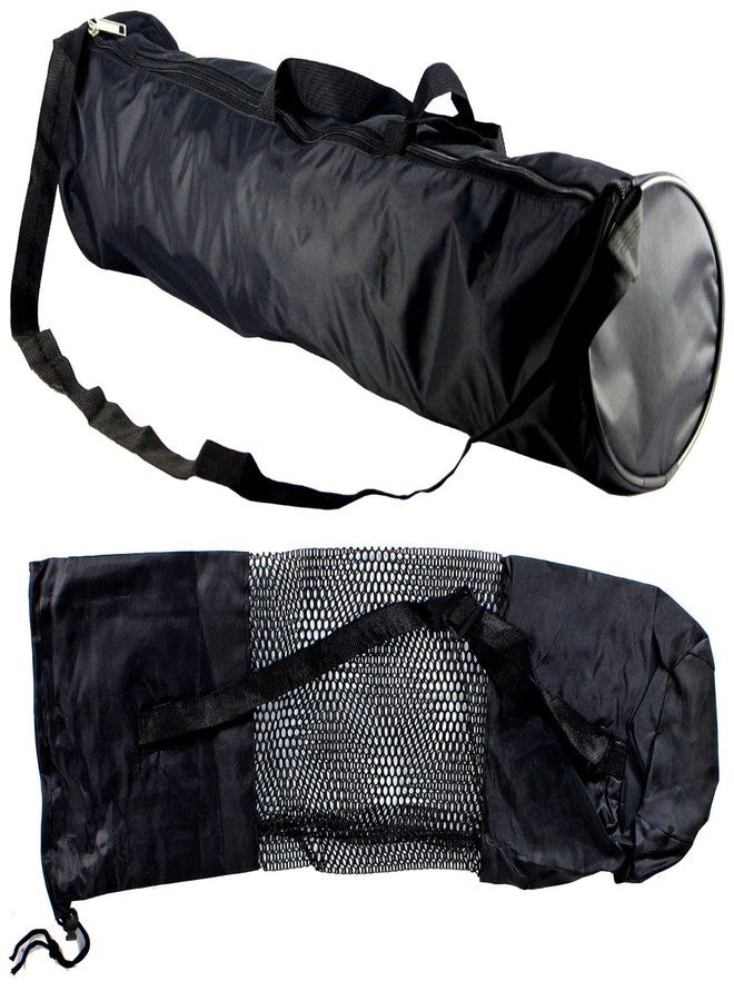 PE Yoga Gym Bag mat Carry Exercise mat Carrying Cover with Shoulder Strap - Black - Image 1