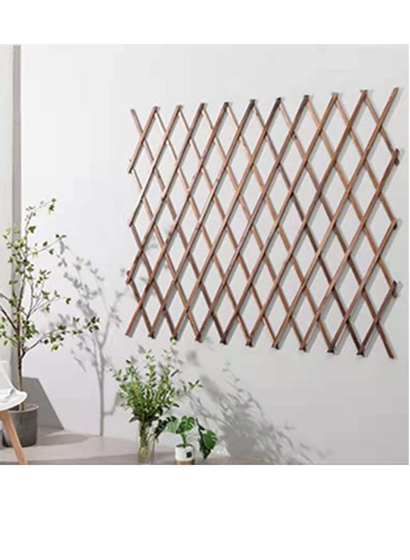 Generic FFD Wooden Expandable Garden Fence – Portable Bamboo Wicker Trellis, Adjustable Plant Support for Climbing Vines & Flowers, Decorative Wall & Garden Divider"  - Image 4