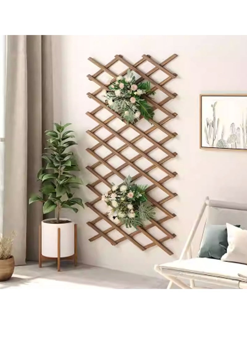 Generic FFD Wooden Expandable Garden Fence – Portable Bamboo Wicker Trellis, Adjustable Plant Support for Climbing Vines & Flowers, Decorative Wall & Garden Divider"  - Image 5