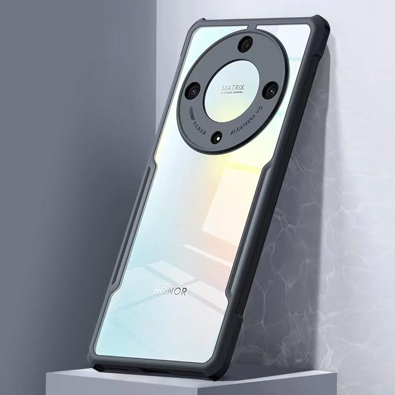 SPAZY CASE غطاء خلفي لهاتف Honor X9b 5G | غطاء صلب شفاف من الكريستال مع حافة TPU، غطاء حماية ضد السقوط لهاتف Honor X9b 5G - Image 3