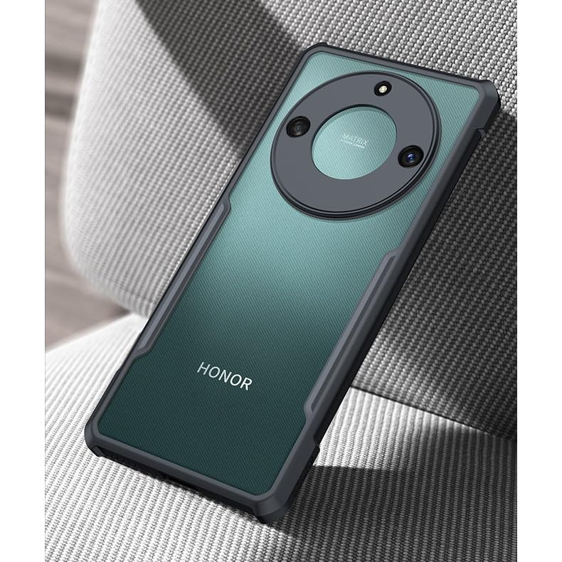 SPAZY CASE غطاء خلفي لهاتف Honor X9b 5G | غطاء صلب شفاف من الكريستال مع حافة TPU، غطاء حماية ضد السقوط لهاتف Honor X9b 5G - Image 4