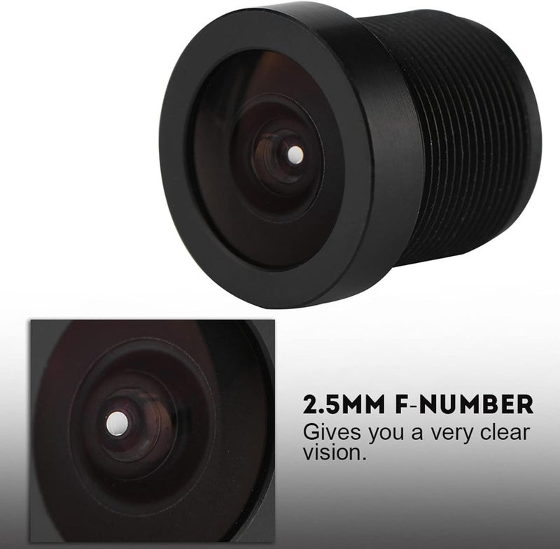 klarako 2.1mm 150° Wide Angle Camera Lens, M12*0.5 IP Camera Lens HD CCTV Lens for CCD Chips - Image 5
