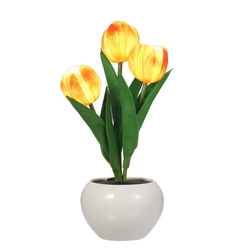 Tulip Lamp Indoor Decorative Table Lamp Flower Pot Lamp Ambient Night Light Gift Potted Plant - Image 1
