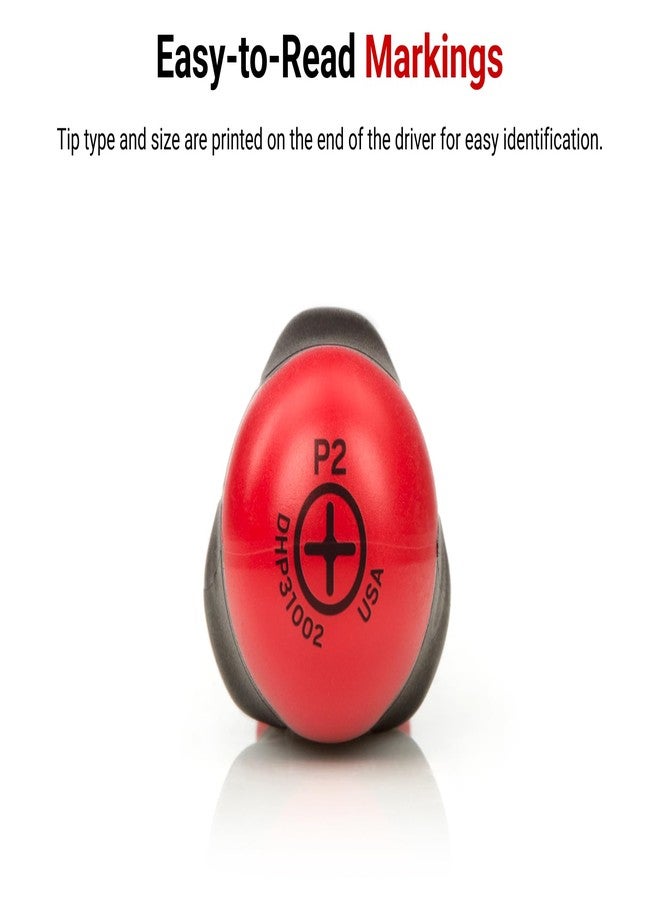 TEKTON High-Torque Black Oxide Blade Screwdriver Set, 2-Piece (#2, 1/4 in.) | DRV41209 | Made in USA - Image 5