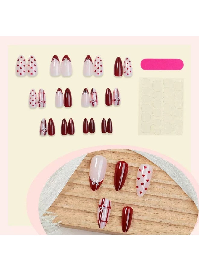 سنسيب نوع الأظافر: أظافر فرنسية ملصقة - حزمة جل ناعم، أظافر فرنسية مزيفة قصيرة، أظافر صالونية الجودة، أظافر ملصقة بسلاسة، أظافر ملصقة بالغراء للنساء، فن الأظافر، تزيين الأظافر. - Image 2