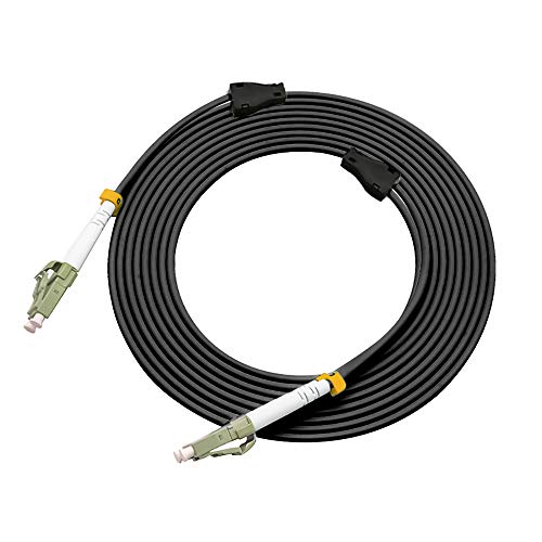 Jeirdus 150Meters LC to LC Outdoor Armored Duplex 50/125 OM2 Fiber Optic Cable Jumper Optical Patch Cord Multimode 150M 492ft LC-LC - Image 1