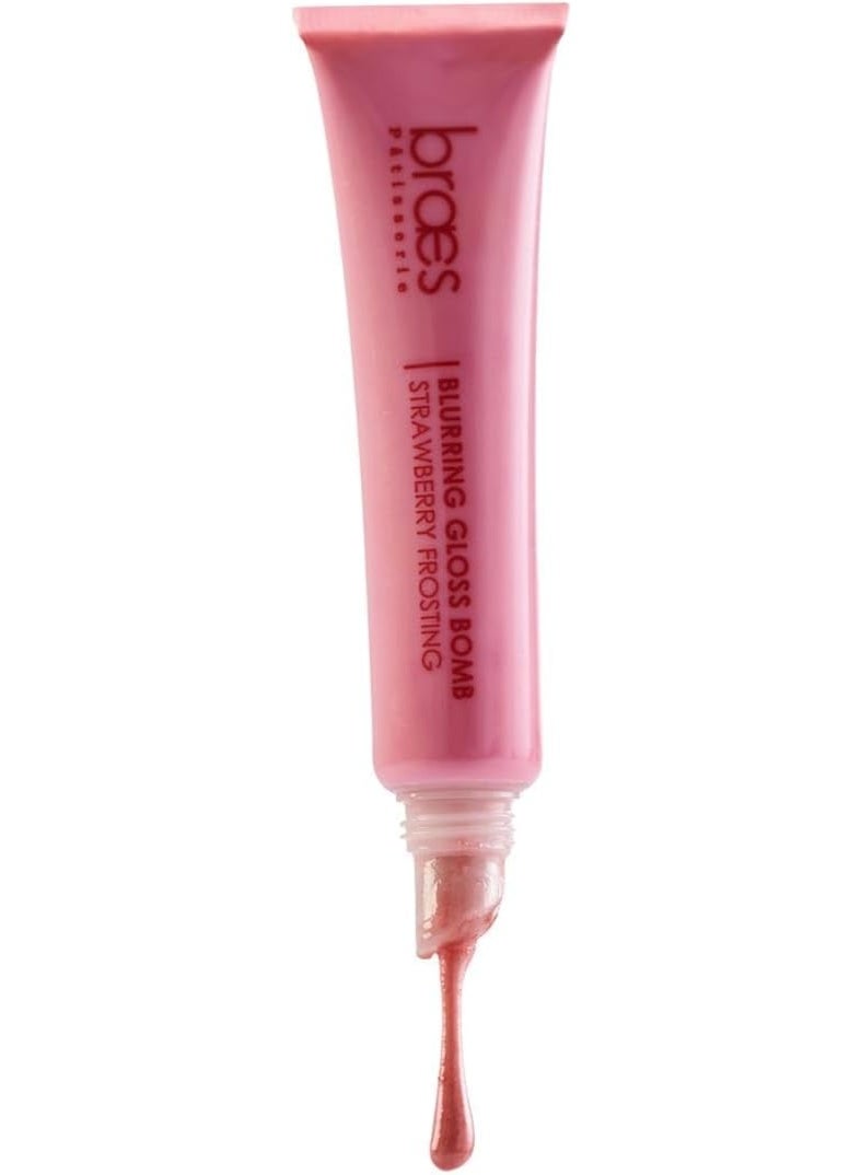Braes The  Gloss – Strawberry Frosting | Soft-Focus Lip Gloss with High Shine Finish | Smooth,  | Non-Sticky, Lightweight Formula | Sweet Strawberry Tint - Image 1
