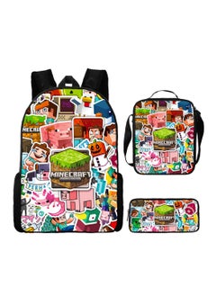 My World Cartoon Student Backpack Three-piece Set 29*42*16cm