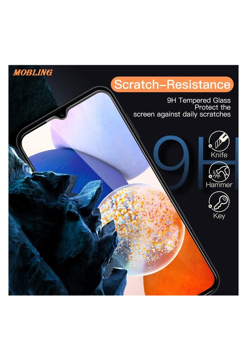 Generic M7molge Full Coverage Glass Screen Protector for Samsung Galaxy A15 - Black Frame  - Image 3