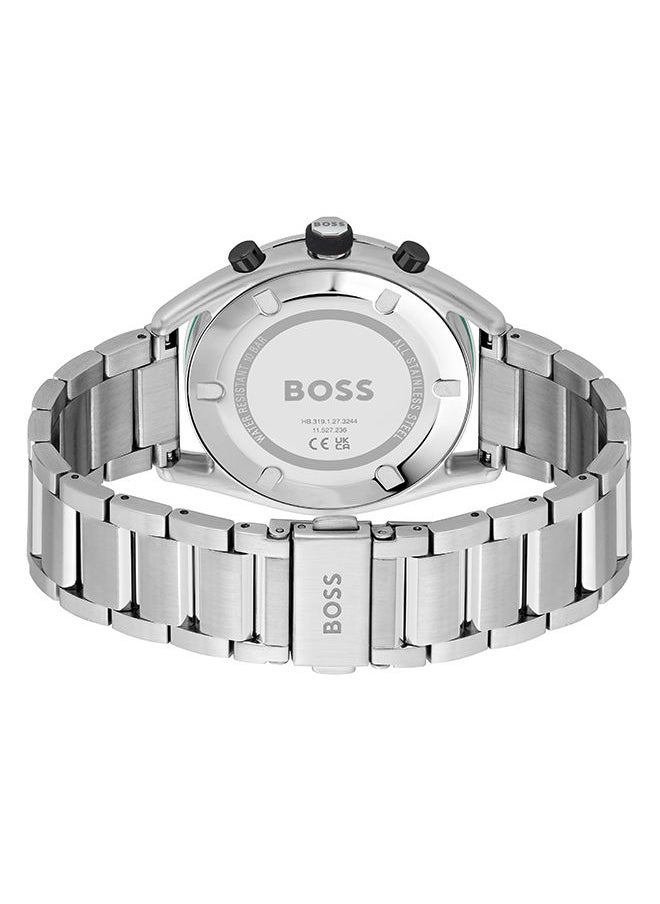 HUGO BOSS - Men Chronograph Round Shape Stainless Steel Wrist Watch 44 mm - Image 1