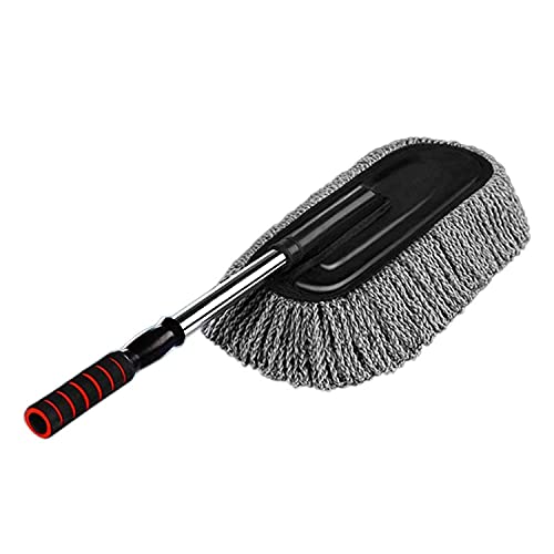 DS Enterprise | Removable Telescopic Car Wax Drag Nano Fiber Car Duster, Wash Brush Exterior Interior Cleaning Kit - Image 1