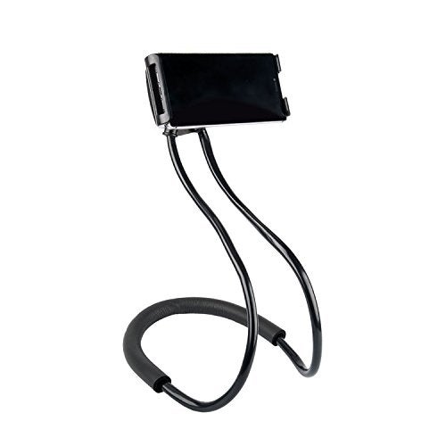 NCElec 011 Neck Cell Desk Bed,Bike and Motorcycle Mount,Lazy Bracket Mobile Phone Stand Holder (Black) - Image 1