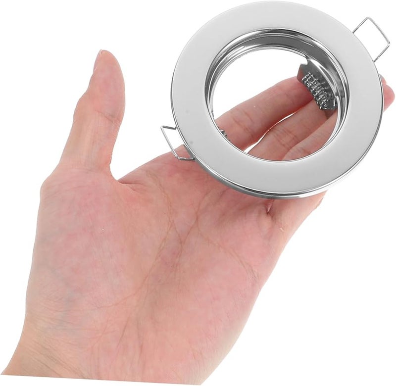 Silver Recessed Light Trim for Iron Housing Easy Install Versatile Design Modern Decor - Image 5