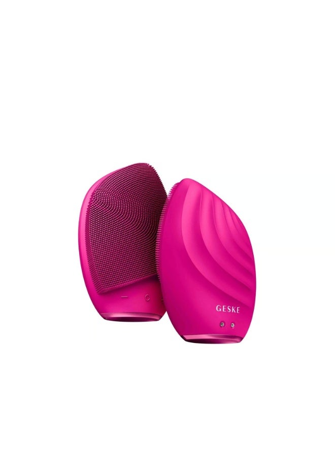 GESKE Sonic Facial Brush 5-In-1 Magenta - Image 1