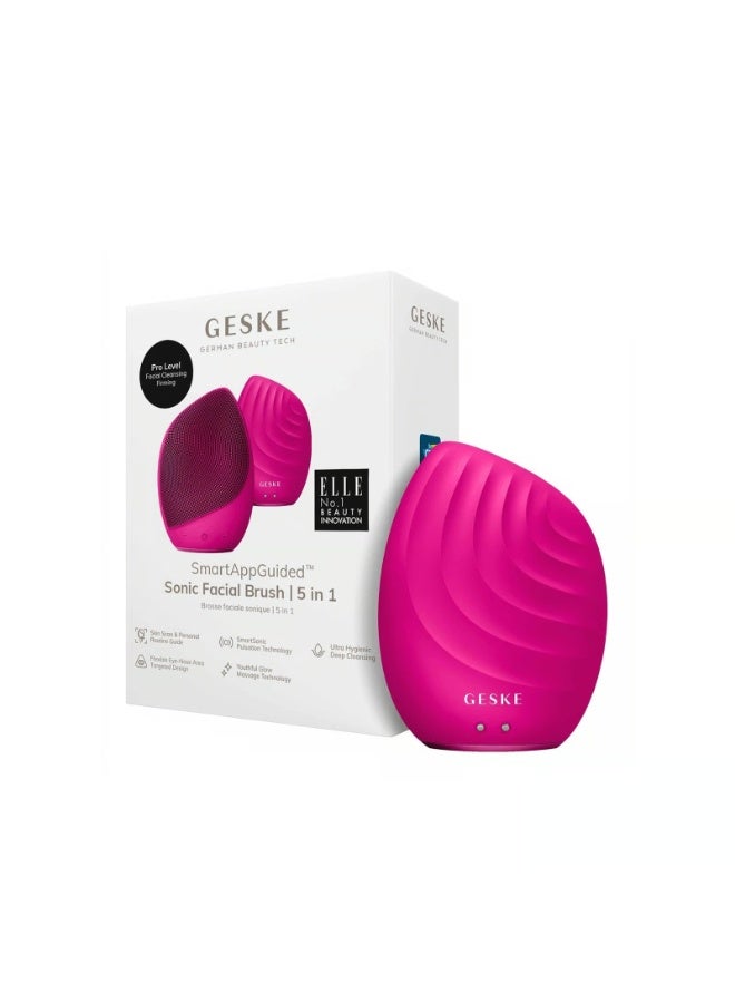 GESKE Sonic Facial Brush 5-In-1 Magenta - Image 4