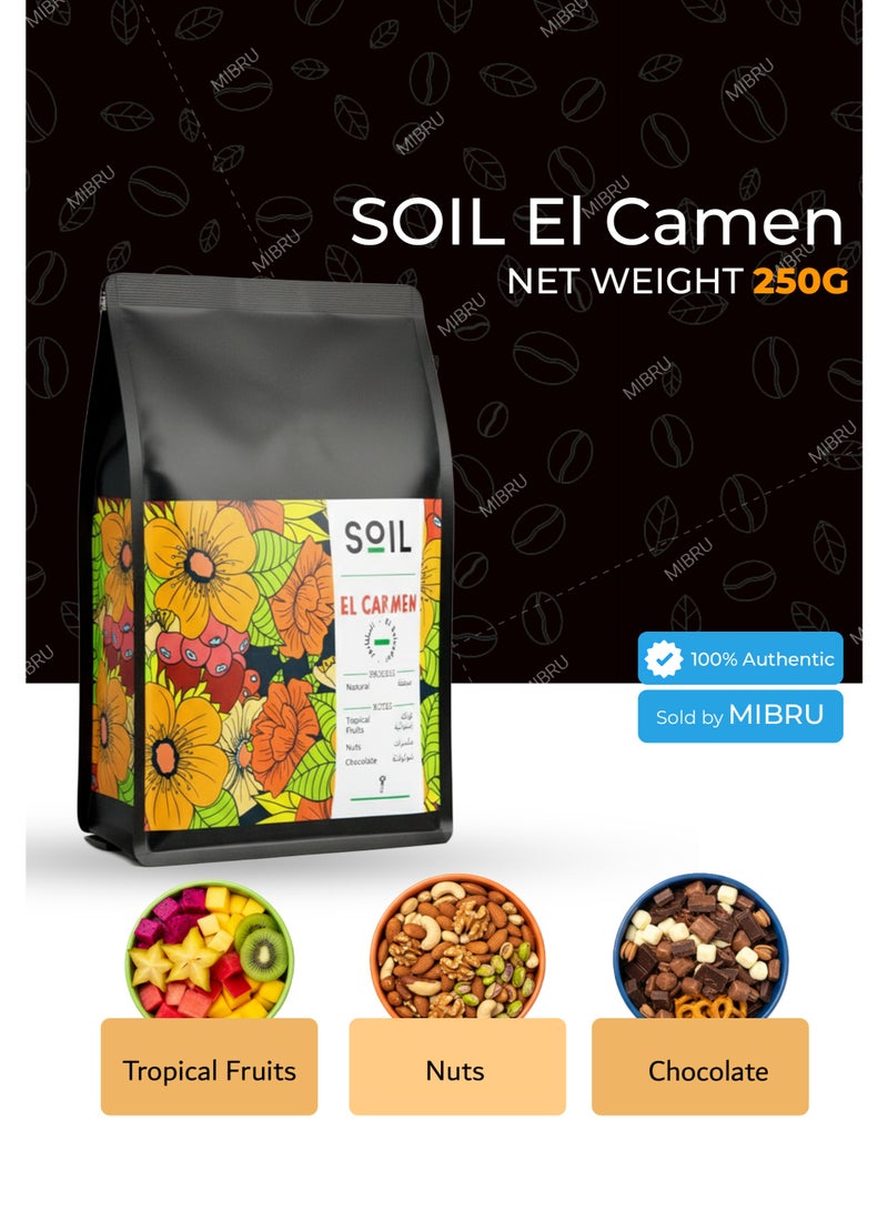 SOIL Coffee bean Elsalvador EL Carmen Dried for Espresso And Filter Corps 250G Unground roasted coffee beans for specialty coffee - Whole Beans - Image 2