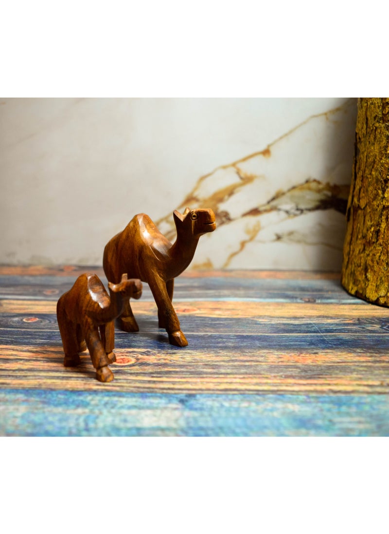 Egypt Antiques Two beauty children playing or natural carving décor manufacture  - Image 1