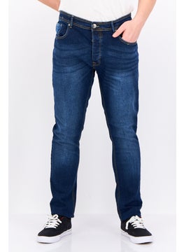 CROSSHATCH Men Slim Fit Washed Stretchable Denim Jeans, Blue  - Image 1
