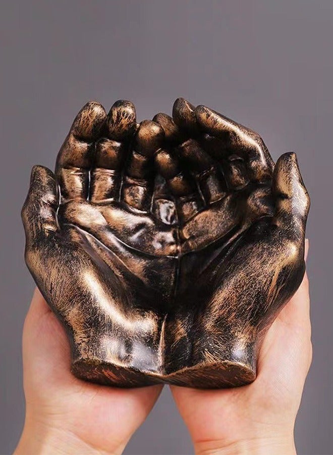 LENND Unique Resin Hand Sculpture Ornament  - Vintage-Inspired Irregular Shape, Anti-Fly Design, Trendy Personalized Ornament - Perfect Gift for Fathers Day, Valentines Day, and Any Occasion, Adds a Touch of Elegance to Desktop Decor  - Image 5