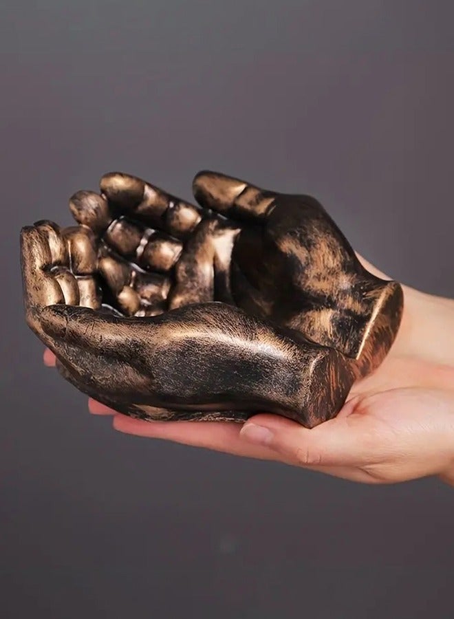 LENND Unique Resin Hand Sculpture Ornament  - Vintage-Inspired Irregular Shape, Anti-Fly Design, Trendy Personalized Ornament - Perfect Gift for Fathers Day, Valentines Day, and Any Occasion, Adds a Touch of Elegance to Desktop Decor  - Image 4