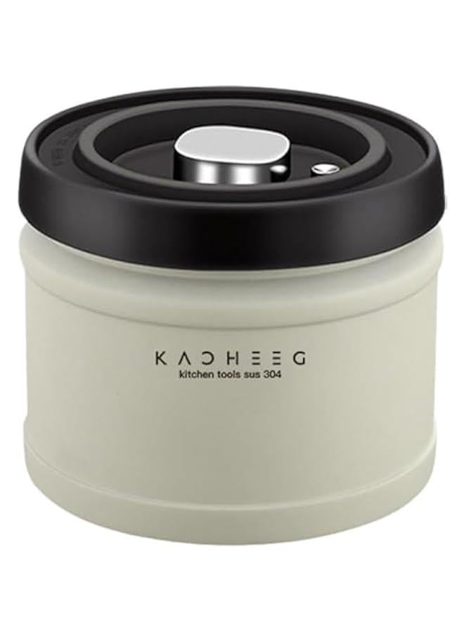 HOOKOR Coffee Storage Canister - Coffee Bean Vaccum Container | Stainless Steel Coffee Storage Jar with Vacuum Pump | Kitchen Airtight Coffee Canister for Coffee, Food, Sugar, Flour (1100ML) - Image 1