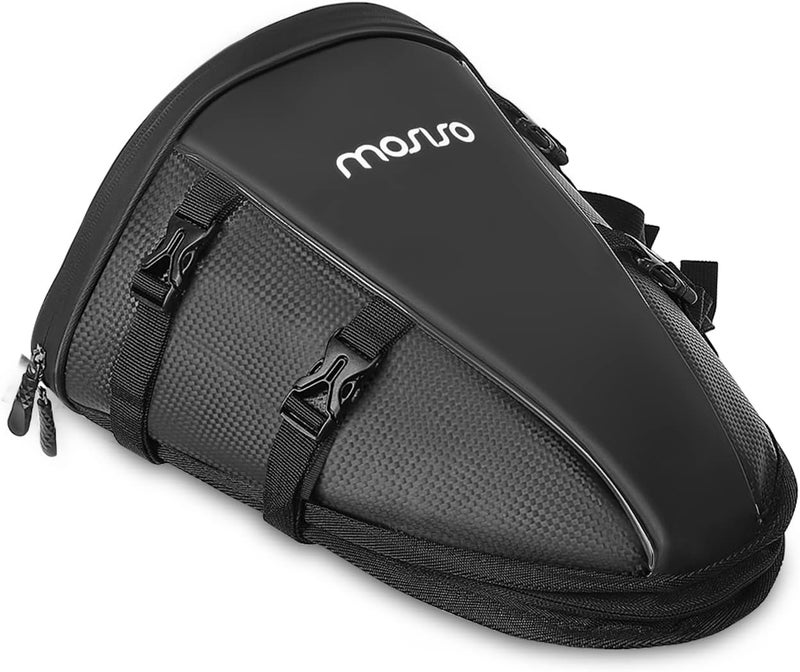 MOSISO Motorcycle Tail Bag - Waterproof Storage Saddle Bag - Image 1