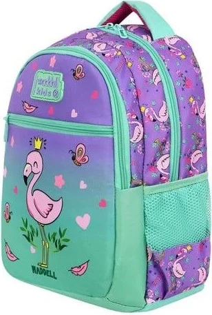 ماشو تريند Smile Flamingo School Bag + Nutrition + Water Bottle - Primary School Bag Girls School Bag