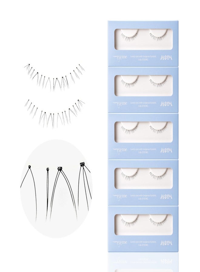 Piccasso EYEME Eyelash x Artist Collaboration NO.U21 Under - 5 Set Pack, Lightweight False Eyelashes for a Natural Underlash Look, Soft Lashes for Lower Lash Styling, Glue Not Included, K-Beauty - Image 1