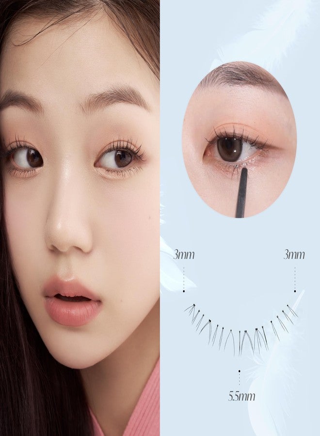Piccasso EYEME Eyelash x Artist Collaboration NO.U21 Under - 5 Set Pack, Lightweight False Eyelashes for a Natural Underlash Look, Soft Lashes for Lower Lash Styling, Glue Not Included, K-Beauty - Image 3