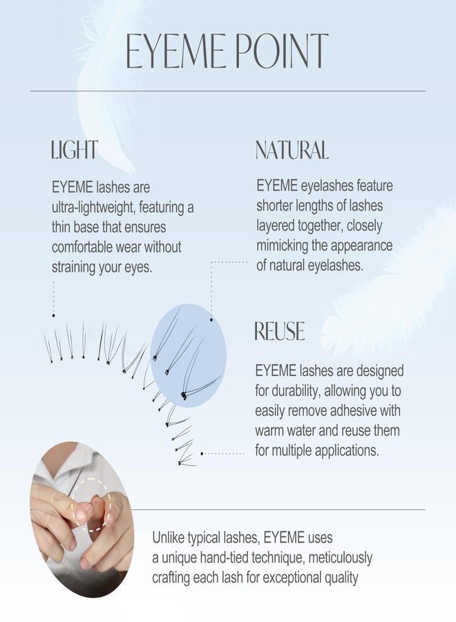 Piccasso EYEME Eyelash x Artist Collaboration NO.U21 Under - 5 Set Pack, Lightweight False Eyelashes for a Natural Underlash Look, Soft Lashes for Lower Lash Styling, Glue Not Included, K-Beauty - Image 4