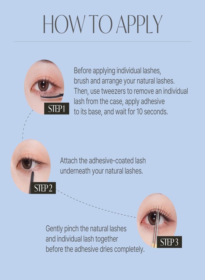 Piccasso EYEME Eyelash x Artist Collaboration NO.U21 Under - 5 Set Pack, Lightweight False Eyelashes for a Natural Underlash Look, Soft Lashes for Lower Lash Styling, Glue Not Included, K-Beauty - Image 5