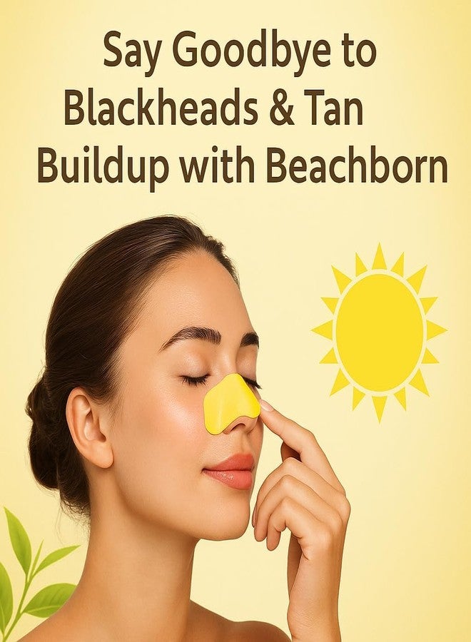 BEACHBORN INDIA Nose Pore Strips | De-Tan Instantly Remove Blackheads Remove Dirt, Oil & Grease For Instant And Painless Blackheads Removal - Image 4