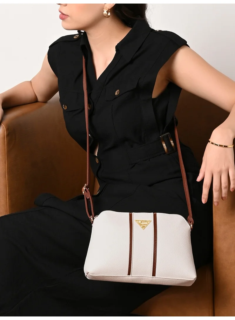 Lavie Signature Georgia Woman's Sling Bag(OFF WHITE)